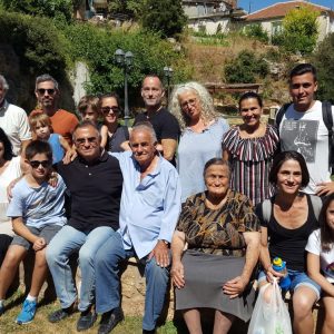 Dimitris Dimopoulos and Gabriel Camhi with their families